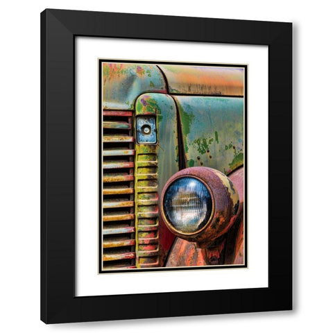 Truck Detail I Black Modern Wood Framed Art Print with Double Matting by Mahan, Kathy