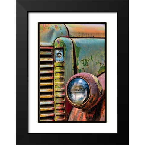 Truck Detail I Black Modern Wood Framed Art Print with Double Matting by Mahan, Kathy