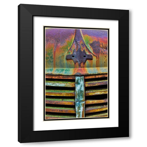 Truck Detail II Black Modern Wood Framed Art Print with Double Matting by Mahan, Kathy