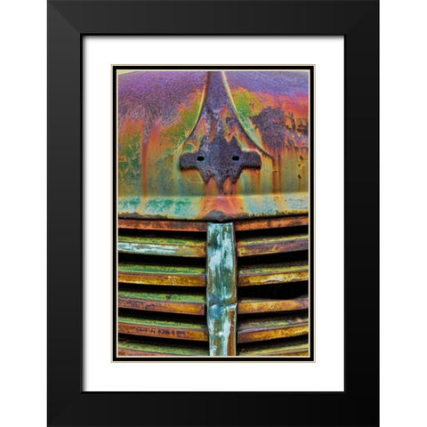 Truck Detail II Black Modern Wood Framed Art Print with Double Matting by Mahan, Kathy