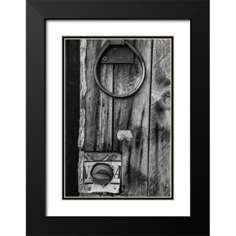 Ridgeway Door I Black Modern Wood Framed Art Print with Double Matting by Mahan, Kathy