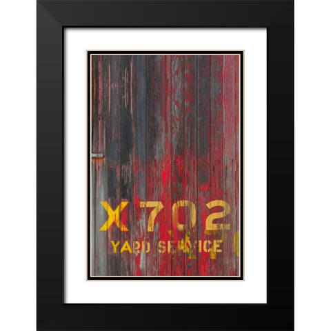 Railroad Car II Black Modern Wood Framed Art Print with Double Matting by Mahan, Kathy