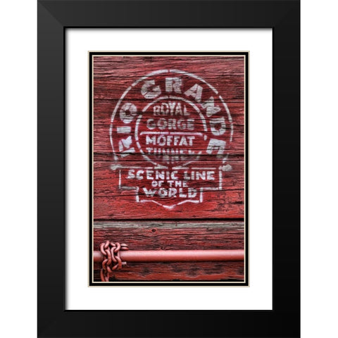 Railroad Car IV Black Modern Wood Framed Art Print with Double Matting by Mahan, Kathy