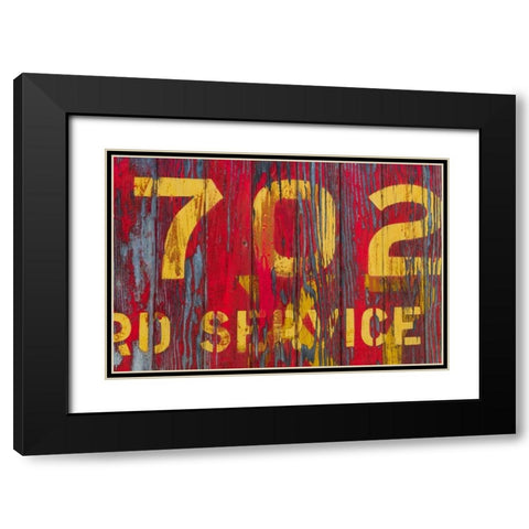 Railroad Detail I Black Modern Wood Framed Art Print with Double Matting by Mahan, Kathy
