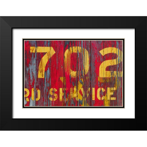 Railroad Detail I Black Modern Wood Framed Art Print with Double Matting by Mahan, Kathy