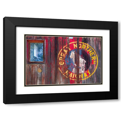 Railroad Detail II Black Modern Wood Framed Art Print with Double Matting by Mahan, Kathy