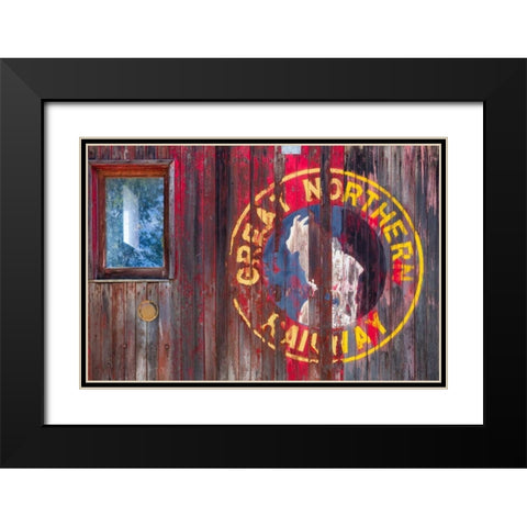 Railroad Detail II Black Modern Wood Framed Art Print with Double Matting by Mahan, Kathy