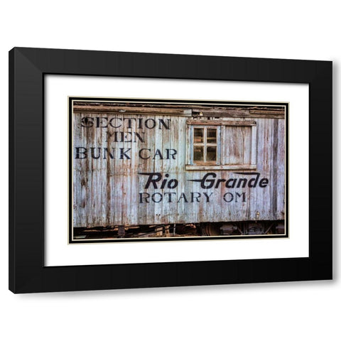 Bunk Car II Black Modern Wood Framed Art Print with Double Matting by Mahan, Kathy