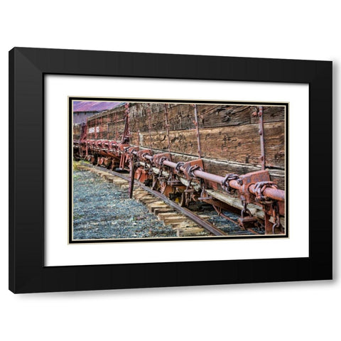Train Details II Black Modern Wood Framed Art Print with Double Matting by Mahan, Kathy