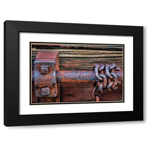 Train Details III Black Modern Wood Framed Art Print with Double Matting by Mahan, Kathy