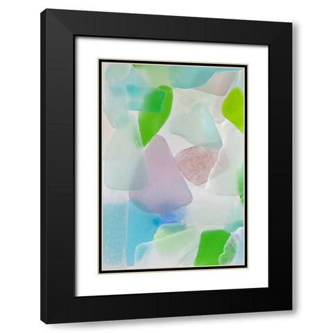 Beach Glass III Black Modern Wood Framed Art Print with Double Matting by Mahan, Kathy