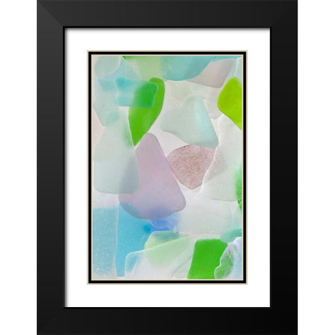 Beach Glass III Black Modern Wood Framed Art Print with Double Matting by Mahan, Kathy