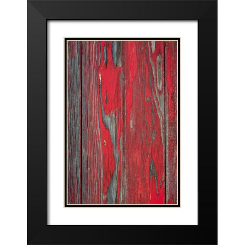 Distressed I Black Modern Wood Framed Art Print with Double Matting by Mahan, Kathy