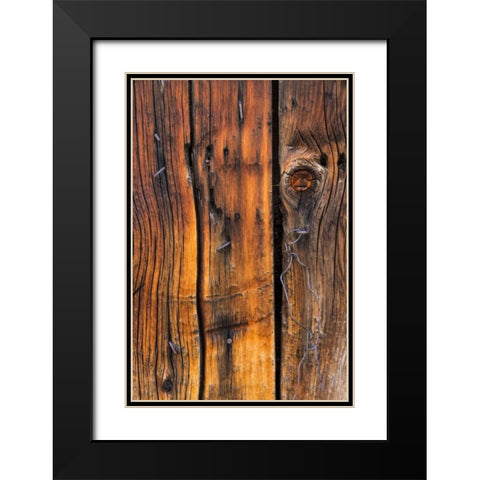 Wood Detail II Black Modern Wood Framed Art Print with Double Matting by Mahan, Kathy