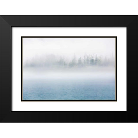 Alaska Fog I Black Modern Wood Framed Art Print with Double Matting by Mahan, Kathy