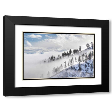Daggett Pass I Black Modern Wood Framed Art Print with Double Matting by Mahan, Kathy