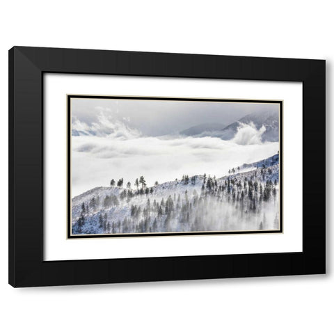Daggett Pass II Black Modern Wood Framed Art Print with Double Matting by Mahan, Kathy