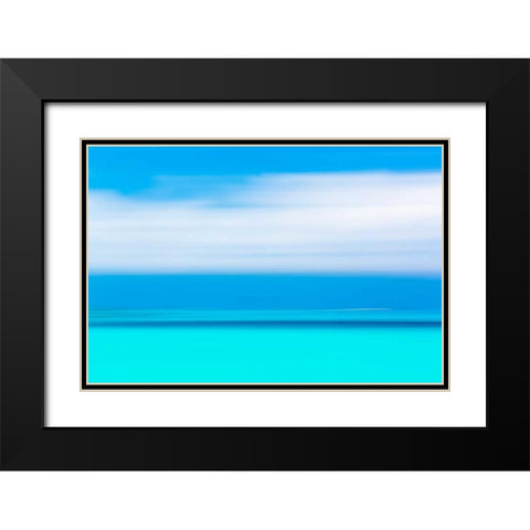 Tropical Abstract IV Black Modern Wood Framed Art Print with Double Matting by Mahan, Kathy