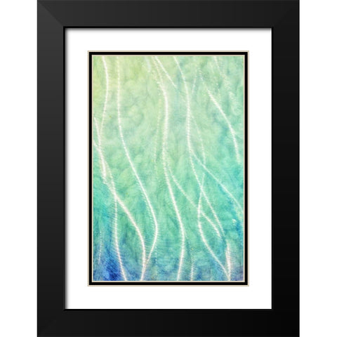 Polished Steel II Black Modern Wood Framed Art Print with Double Matting by Mahan, Kathy