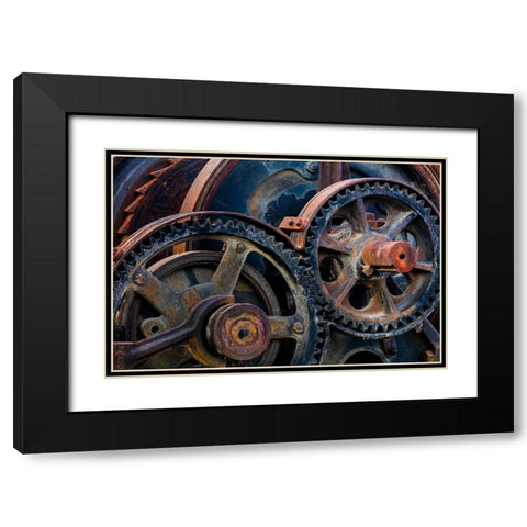 Mining Equipment I Black Modern Wood Framed Art Print with Double Matting by Mahan, Kathy