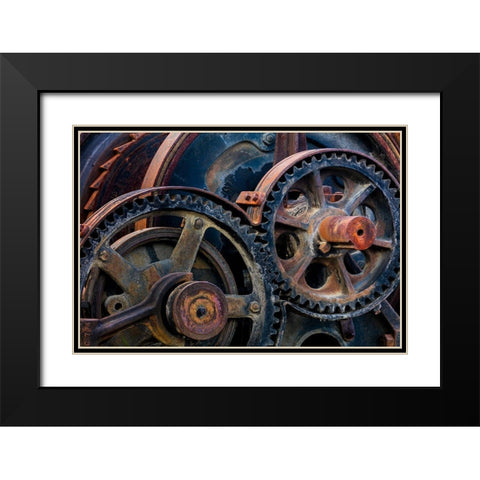 Mining Equipment I Black Modern Wood Framed Art Print with Double Matting by Mahan, Kathy