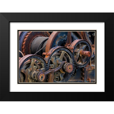 Mining Equipment II Black Modern Wood Framed Art Print with Double Matting by Mahan, Kathy