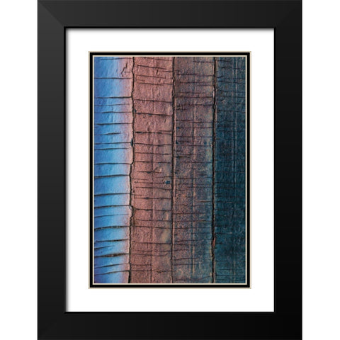 Weathered Black Modern Wood Framed Art Print with Double Matting by Mahan, Kathy