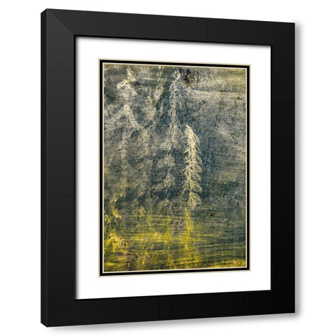 Paint on an Oil Drum I Black Modern Wood Framed Art Print with Double Matting by Mahan, Kathy