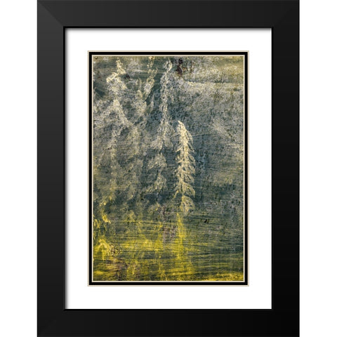 Paint on an Oil Drum I Black Modern Wood Framed Art Print with Double Matting by Mahan, Kathy