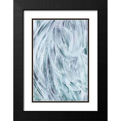 Soapy Swirls I Black Modern Wood Framed Art Print with Double Matting by Mahan, Kathy