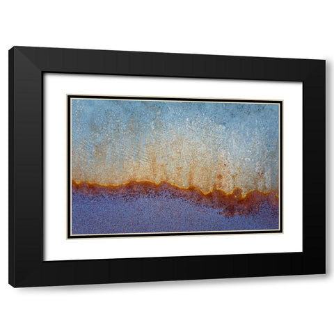 Metal Patterns I Black Modern Wood Framed Art Print with Double Matting by Mahan, Kathy