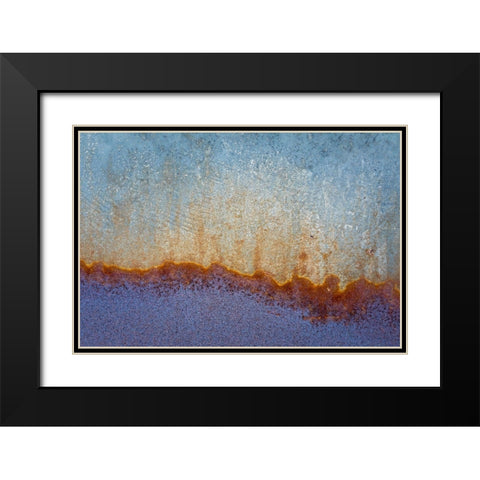 Metal Patterns I Black Modern Wood Framed Art Print with Double Matting by Mahan, Kathy