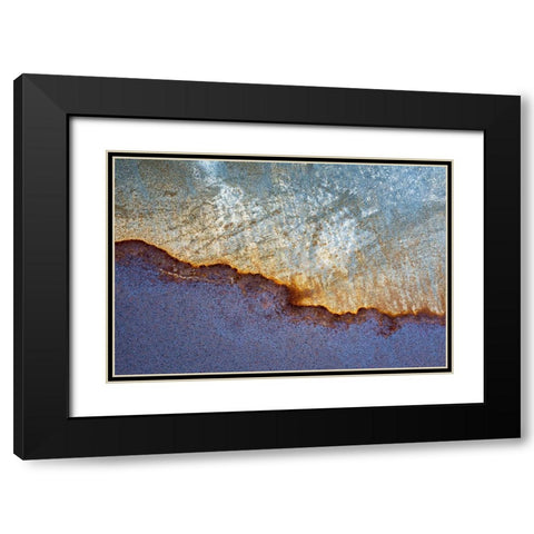 Metal Patterns II Black Modern Wood Framed Art Print with Double Matting by Mahan, Kathy