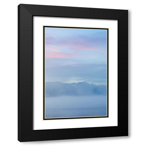 Hood Canal Sunset II Black Modern Wood Framed Art Print with Double Matting by Mahan, Kathy