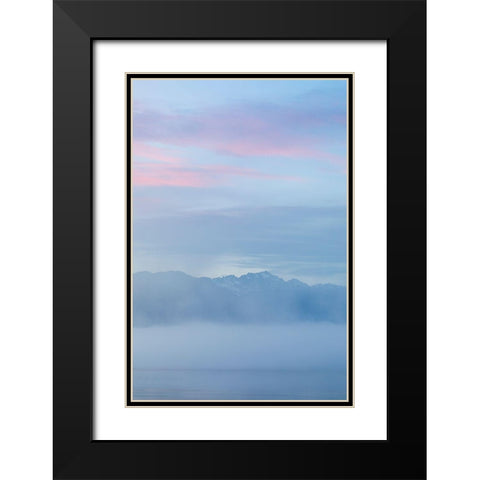 Hood Canal Sunset II Black Modern Wood Framed Art Print with Double Matting by Mahan, Kathy