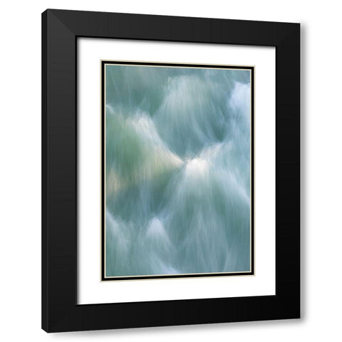The Art of Flowing Water I Black Modern Wood Framed Art Print with Double Matting by Mahan, Kathy