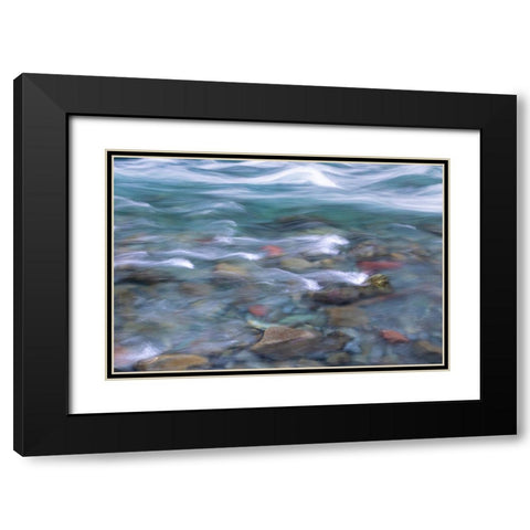 NF Skokomish River I Black Modern Wood Framed Art Print with Double Matting by Mahan, Kathy