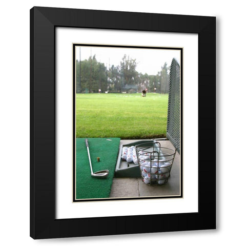 Golf II Black Modern Wood Framed Art Print with Double Matting by Millet, Karyn