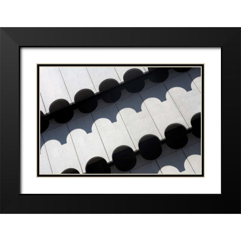 Shadows II Black Modern Wood Framed Art Print with Double Matting by Millet, Karyn