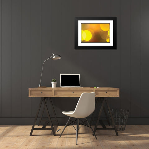 Yellow Black Modern Wood Framed Art Print with Double Matting by Millet, Karyn