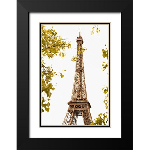 Eiffel Tower II Black Modern Wood Framed Art Print with Double Matting by Millet, Karyn