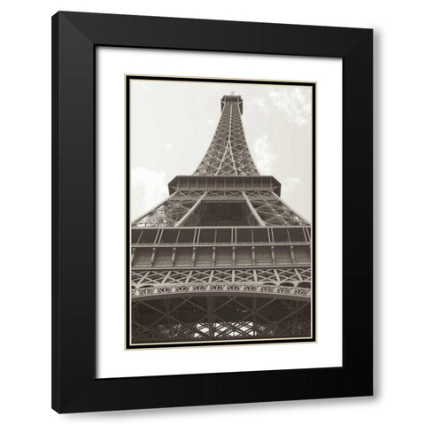 Eiffel Tower V Black Modern Wood Framed Art Print with Double Matting by Millet, Karyn