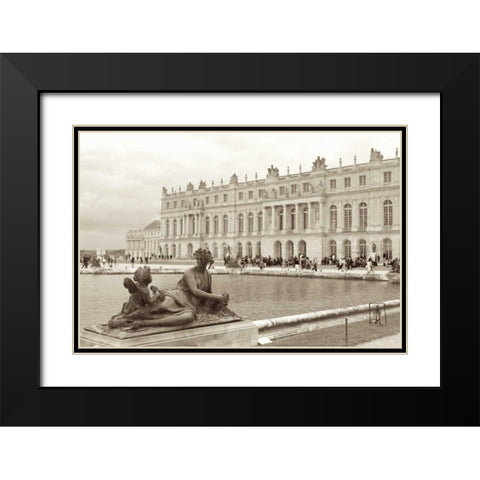 Views of France I Black Modern Wood Framed Art Print with Double Matting by Millet, Karyn