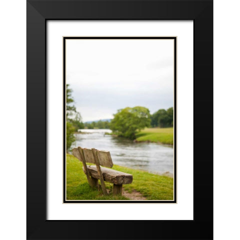 Place to Sit I Black Modern Wood Framed Art Print with Double Matting by Millet, Karyn