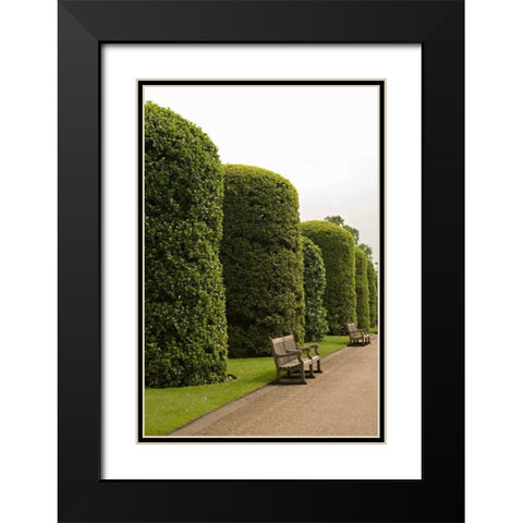 Place to Sit II Black Modern Wood Framed Art Print with Double Matting by Millet, Karyn