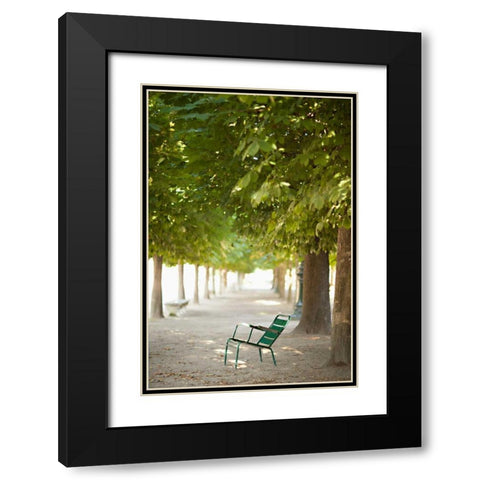 Place to Sit III Black Modern Wood Framed Art Print with Double Matting by Millet, Karyn