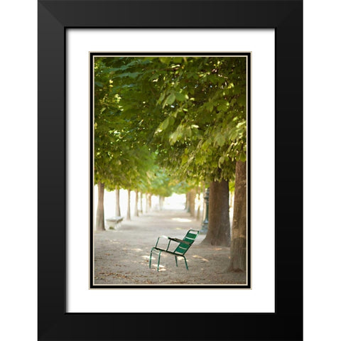 Place to Sit III Black Modern Wood Framed Art Print with Double Matting by Millet, Karyn