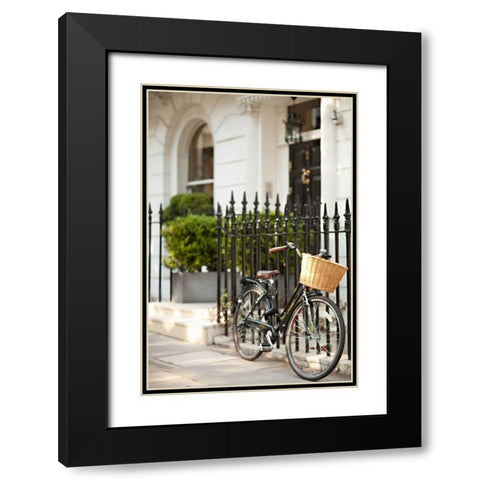 Go by Bike I Black Modern Wood Framed Art Print with Double Matting by Millet, Karyn