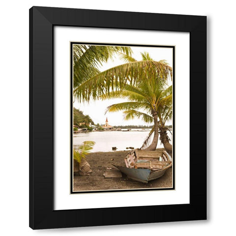 Tropical Oasis III Black Modern Wood Framed Art Print with Double Matting by Millet, Karyn