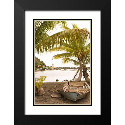 Tropical Oasis III Black Modern Wood Framed Art Print with Double Matting by Millet, Karyn